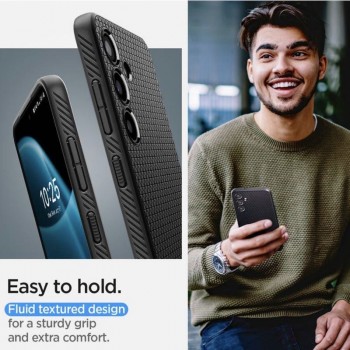 Spigen Liquid Air dėklas - juodas (Samsung S24 Plus)